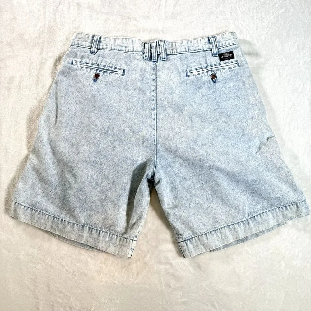 VTG 80s 90s Levi’s Coasters Acid Wash Pleated Denim Shorts Light Wash Jorts